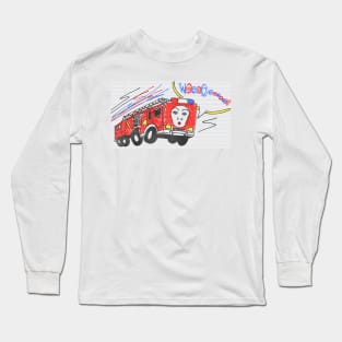 Fire Truck Maggie Long Sleeve T-Shirt